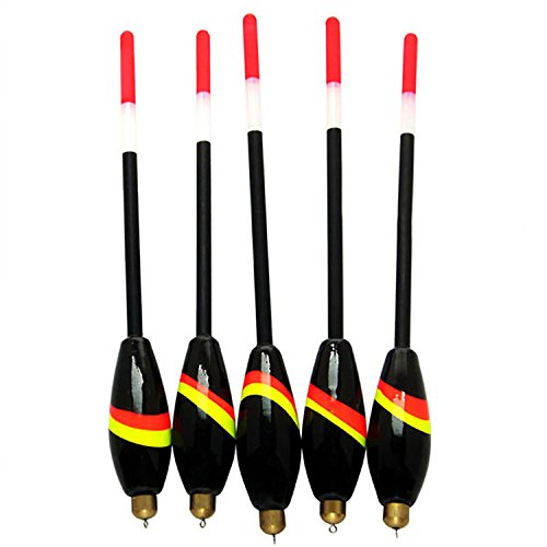 Lot De 10 Flotteurs De Pêche En Bois Amur Leopard – 1.5 G / 9.5 Cm – Flotteurs Verticaux Légers & Précis Pour Tous Types De Pêche