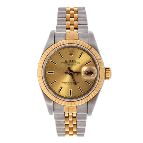 Rolex, Pre-Loved Oyster Perpetual Datejust Automatic Watch Stainless Steel and Yellow Gold 26, Yellow Gold
