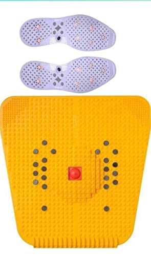 Als Acupressure Foot Mat For Stress And Pain Relief +Als Acupressure Shoe Sole Massager Fitness Mat Fitness Kit Advance Home Gym Mini, Multicolor