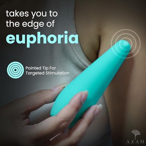 Image of AZAH Massager Machine for Pain Relief | Electric Massager for Relaxation | 10 Vibration Speeds | USB Rechargeable Handheld Massage | Waterproof, Medical Grade Silicone (3 months warranty)