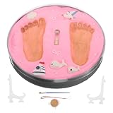 Matériaux : fabriqué avec des matériaux pour garantir des claires et détaillées des mains et des pieds de votre bébé, cadre photo pour bébé, cadre photo pour de bébé