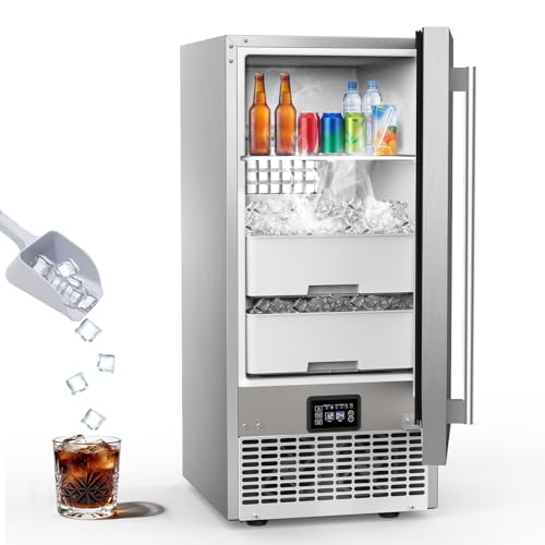 SOZT Undercounter Ice Maker Refrigerator