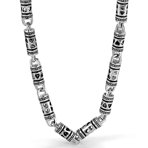 Vintage Chic 4.5mm Curb Mens Necklace -925 Sterling Silver Cylindrical Box Chain Italy Jewelry -Neck Link Chains For Man Women 20