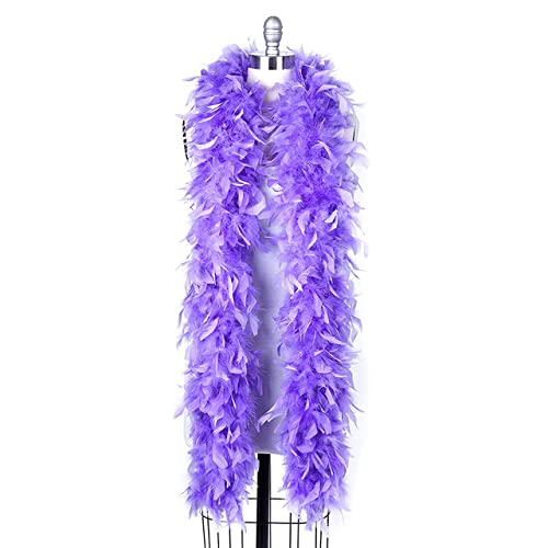 Plumes de dinde super épaisses 80g pour décoration de mariage violet clair