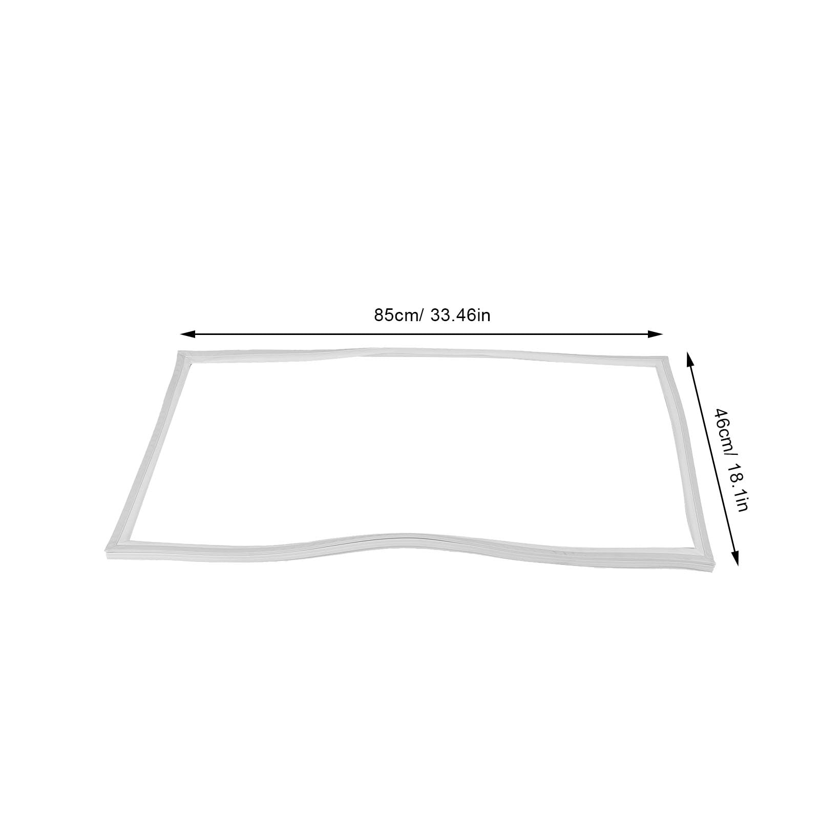 Aramox Gefrierschrank-Türdichtung, Silikon-Kühlschrank-Türdichtung, Ersatz, Leicht, für Haushaltsgeräte, Kühlschrank, Einfache Installation, Fester Sitz, Geruchlos