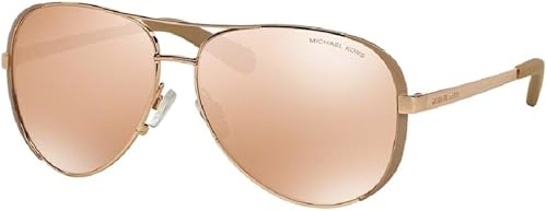 Miniatura 1 de Michael Kors Chealsea M5004 1017R1 - Gafas de sol para mujer con diseño de aviador de oro rosa de 2323in Rose gold 59mm - Medium