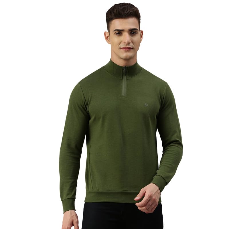 Solid Mock Neck T-Shirt for Men.-image-21