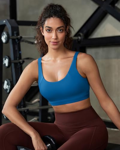 Image of RUNNING GIRL Sports Bra for Women High Support, Molded Cup Supportive High Impact Sports Bras with Sewn in Pads