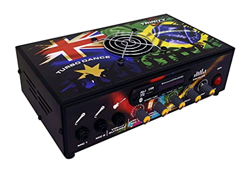 Amplificador de Mesa Trinity Turbo Dance Com BLUETOOTH, Entrada USB e Rádio FM 5.1 300W RMS 2 Canais