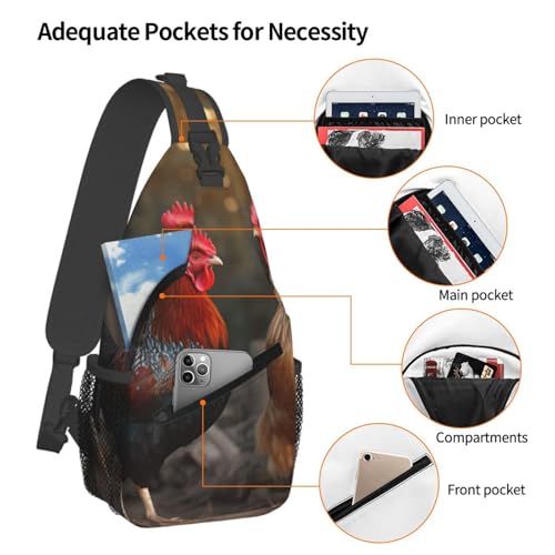 Bolso tipo bandolera cruzada para hombre y mujer negro miniatura 4