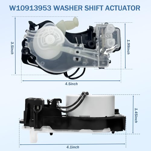 Image of Upgraded W10913953 W11481722 49tyz-e120a1 Washer Shift Actuator