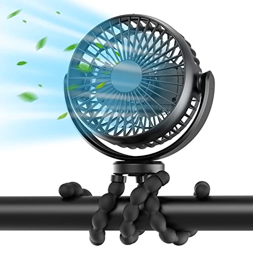 Opiniones de Ventiladores de sobremesa - los más vendidos. 44 HomeChi Ventilador Portátil para Cochecito, 3 Velocidades y Ventilador de Mano Giratorio de 360° con Ventilador de Sobremesa con Trípode Flexible, Ventilador de batería...