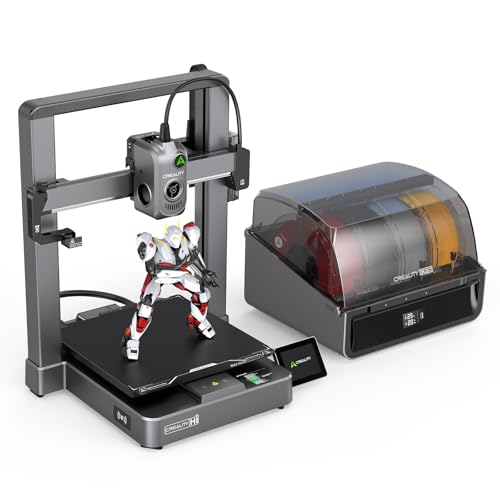 Creality Hi Combo (A) 3D Printer Multi Color 3D Printer with CFS 95% Pre-Assemble 500mm/s High Speed Auto-Leveling Automatic Filament Reading All-Metal Frame 10.24×10.24×11.81inch