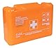 DONAU SAFETY Motorrad Verbandskasten nach aktueller Norm 2025 BD DIN 13164/ Orange/Erste-Hilfe-Verbandtasche/In einer Kunststoffbox