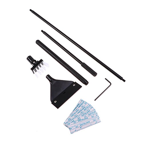 Escova de limpeza raspadora de algas de liga de alumínio UEETEK com 10 lâminas de aço inoxidável par