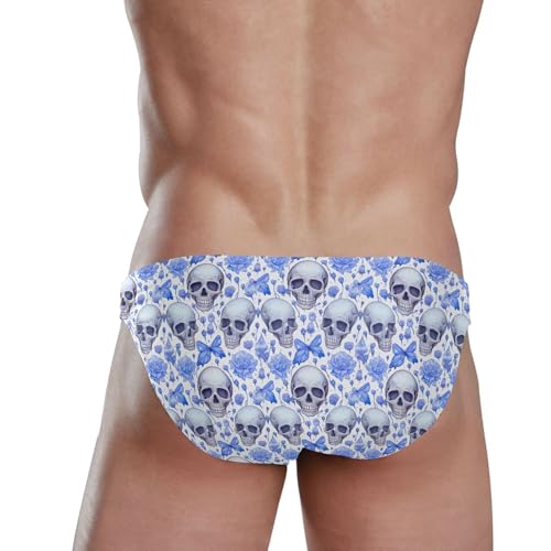 Skull Swim Briefs for Men Swimsuit Bikini Swimwear S A1133043