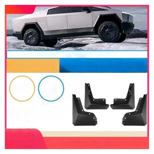 Guardabarros para Tesla Cybertruck 2024 con diseño resistente de alta durabilidad para pickup 6