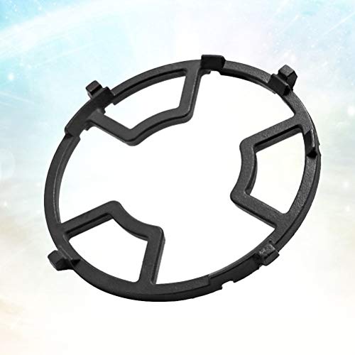 Universal-Gasherd-Unterstützung, Herd-Untersetzer, Herd-Pfannen-Unterstützung, Gasherd-Regal, eingebauter Gasherd, Flüssiggas, Gas, Gasherd-Zubehör, Gasherd, kleiner Topflappen (schwarz) (Farbe: Schwa – Bild 7