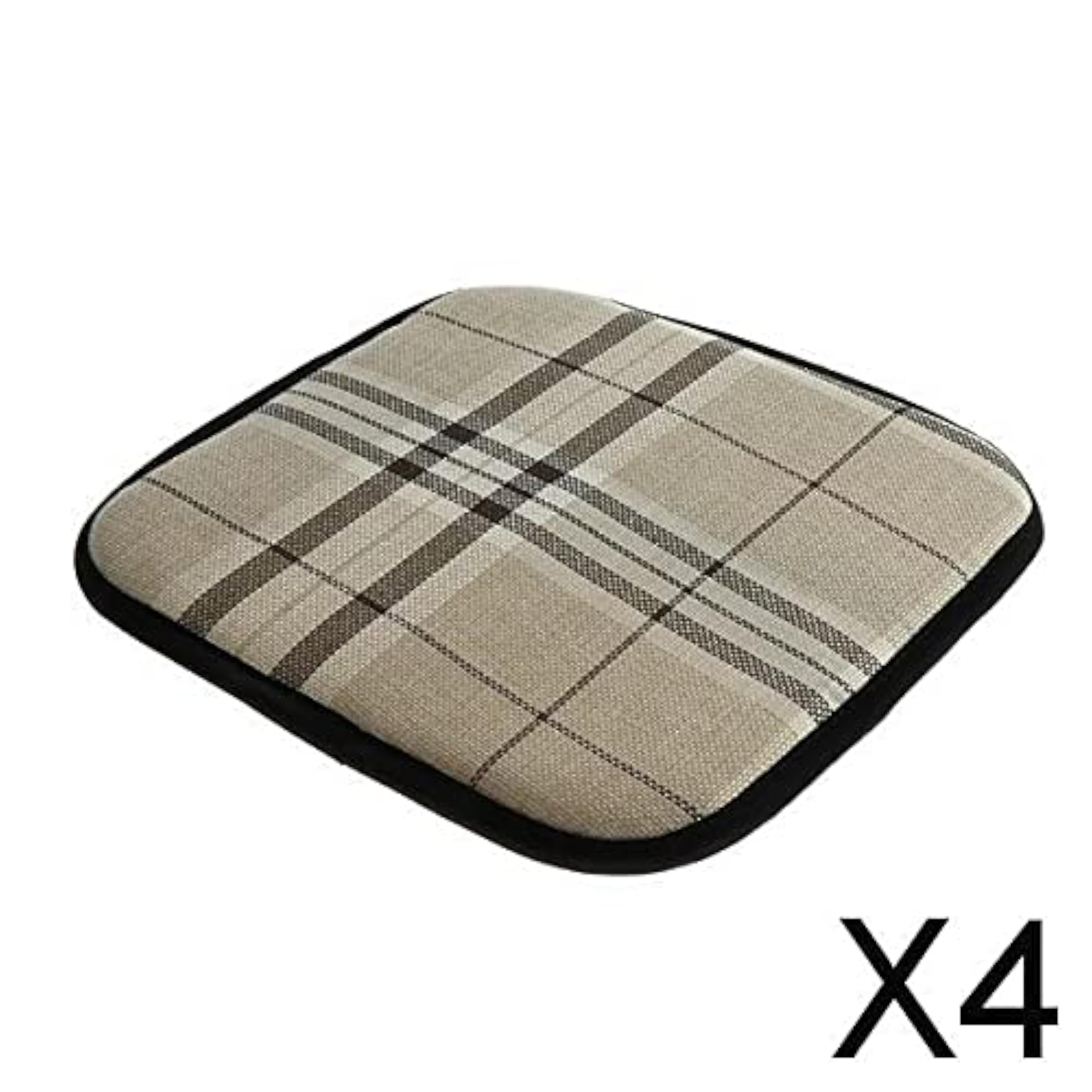 Non-Slip Cotton Chair Cushion, Square 30cm