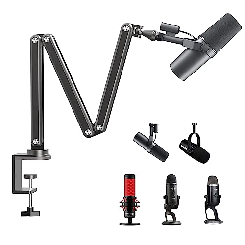 Bras de microphone FULAIM pliable pour libérer de l'espace de bureau