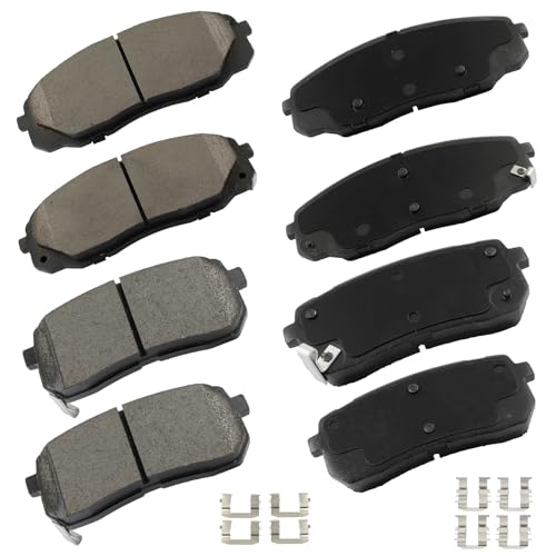 Image of cciyu D1302 & D1814 Front Rear Ceramic Disc Brake Pads Kit For Kia For Sedona 2015-2019