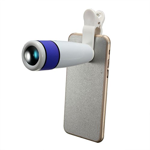 Generic 12X Telescope Camera Lens for Smartphone (White)