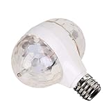 Bavokon Ampoule rotative Couleur RVB | Lampe rotative à Changement de Couleur RVB,Disco Bar Stage Club Multi Crystal Color Rotating Lights Bulbs, Magic Ball RGB LED Stage Light pour Les soirées