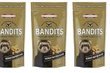 Marshall Bandits Premium Ferret Treats – Peanut Butter Flavor – 3 oz – Soft, Chewy Snacks for Training, Bonding & Daily Treating (Pack of 3)