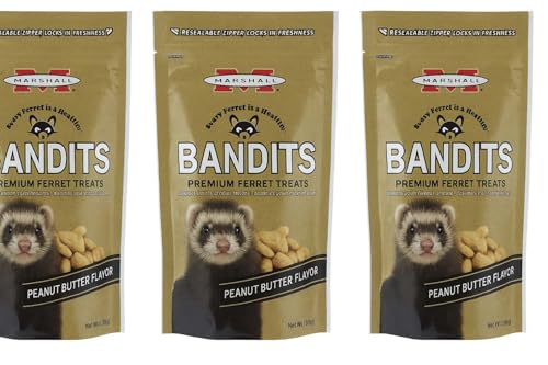 Marshall Bandits Premium Ferret Treats – Peanut Butter Flavor –