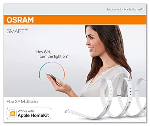 OSRAM SMART+ LED Streifen, Bluetooth RGB LED Strip, dimmbar, warmweiß, tageslicht (2000K - 6500K), Länge 180cm, 4er Pack, Kompatibel mit Apple Homekit und LEDVANCE Smart+ App für Android