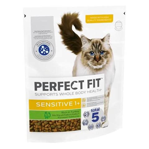 PERFECT FIT Sensitive Dry Cat Food with Turkey Cover