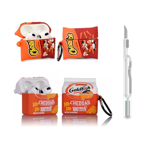 - Custodia per auricolari wireless di terza generazione con penna per la pulizia custodia di ricarica silicone antiurto e moschettone per AirPods 3 CHET+GSH confezione da 2 pezzi +