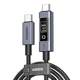 UGREEN Nexode 240W USB-C to USB-C Cable with TFT Smart Display, 3.3ft