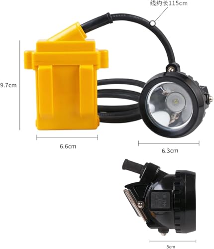 Casco de seguridad portátil con faro LED impermeable contra la oscuridad 2