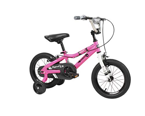 Duzy Customs 14’’ Pink Kids Bike with Five Minute Quick Assembly