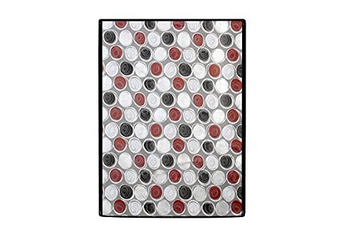Image of Stylista Washing Machine Cover Compatible for Bosch 7 Kg Fully-Automatic Front Loading WAK24264IN, Abstract Pattern Mgrey