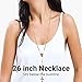 Rosary Necklace - Lariat Cross Necklace in Goldtone - Fashion Rosary Bead Necklaces - 26