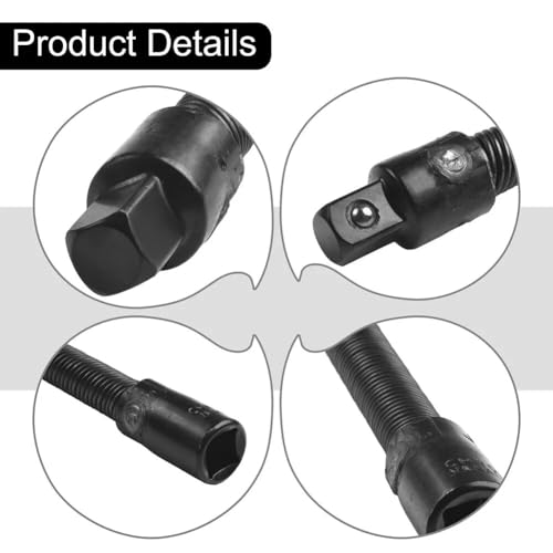 Image of AASONS 1 /2inch Square Drive Flexible Long Socket Extension Ratchet, Flexible Extension Bar Rod, Bendable Elastic Joint Head Post Connecting Link, Shaft Drive Adapter Bit Holder 350mm Impact Wrench