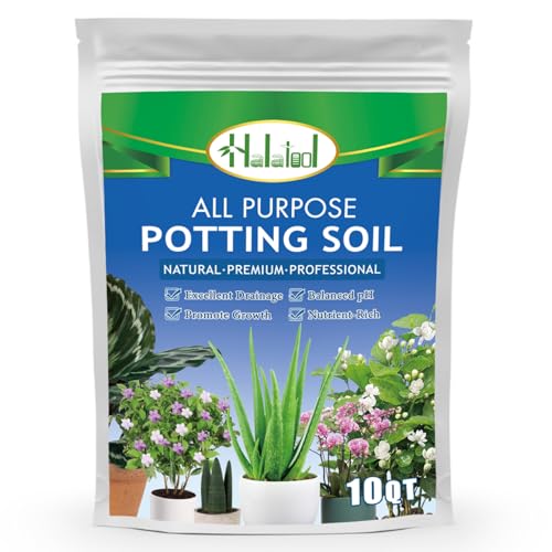 Halatool 10QT Indoor Potting Soil for Plants Orchid Potting Mix Garden Top Succulent Bonsai Soil for...