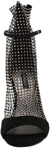 Nine West Women's IMERY2 Heeled Sandal, Black+Hematite, 11 | Image 1