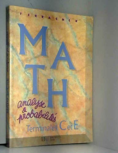 Math, Term C et E: Analyse et probabilités