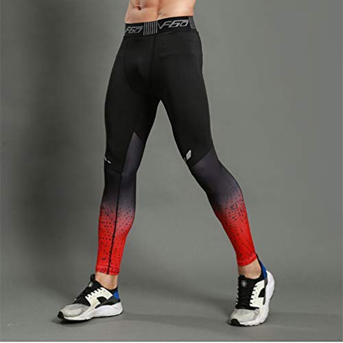 Garneck Calças de compressão masculinas Leggings de academia Esportes Treino Fitness Academia Collan