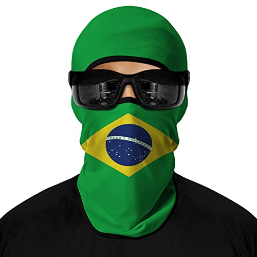 ShopINess Pasamontañas Unisex Estilo Bandera País Mundial Fútbol (Brasil)