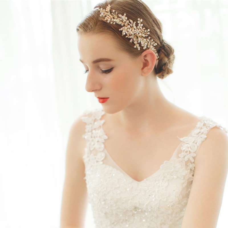 Diadema de novia de lujo, accesorios para el cabello de boda, diadema de novia, vintage, hecha a mano, adornos para el pelo, diademas para novia