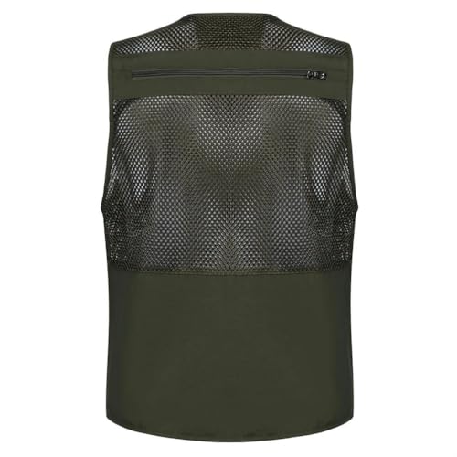 Chaleco de malla para hombre JXQXHCFS ideal para pesca fotografía y senderismo ligero 3