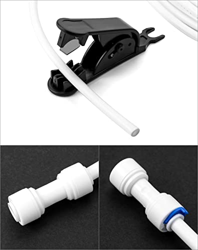 QWORK 10 m 6.35 mm (1/4) Raccordo Filtro Acqua Ad...