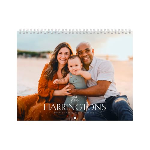 Let's Make Memories Personalized Photo Calendar - Custom 2027 Photo Wall Calendar - Upload Your Photos - Matte Finish - Spiral Bound - 8.5'x11' - Family Name