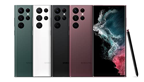 Image of Samsung Galaxy S22 Ultra 5G, US Version, 256GB, Green - Unlocked (Renewed)