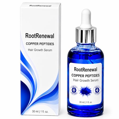 RootRenewal Advanced Copper Peptide Hair Growth Serum | GHK-CU & AHK-CU Dual Copper Peptides + Multi-Peptide Complex | Lightweight Daily Scalp Serum with Biotin & Niacinamide for Fuller-Looking Hair