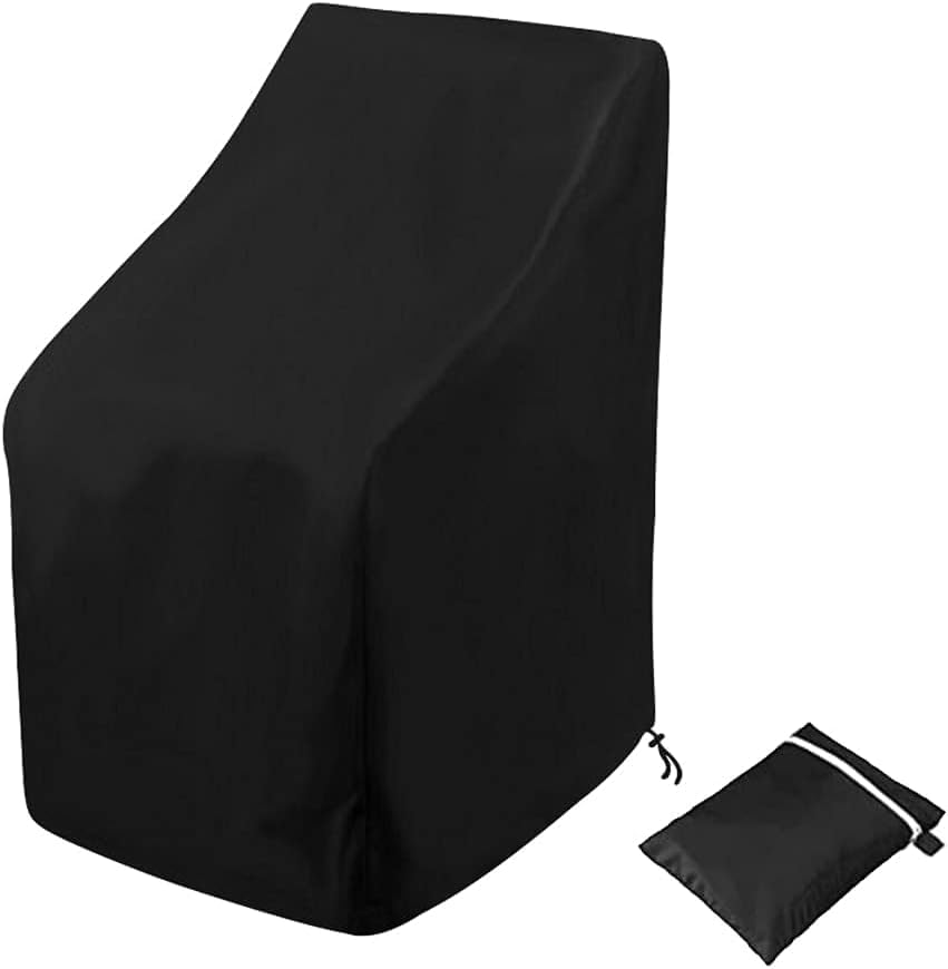 Chair Covers,Outdoor Chair Cover Waterproof Patio Cover for Stackable Reclining Chairs,Tear Resistant for Outdoor Patio Garden 64x64x120cm